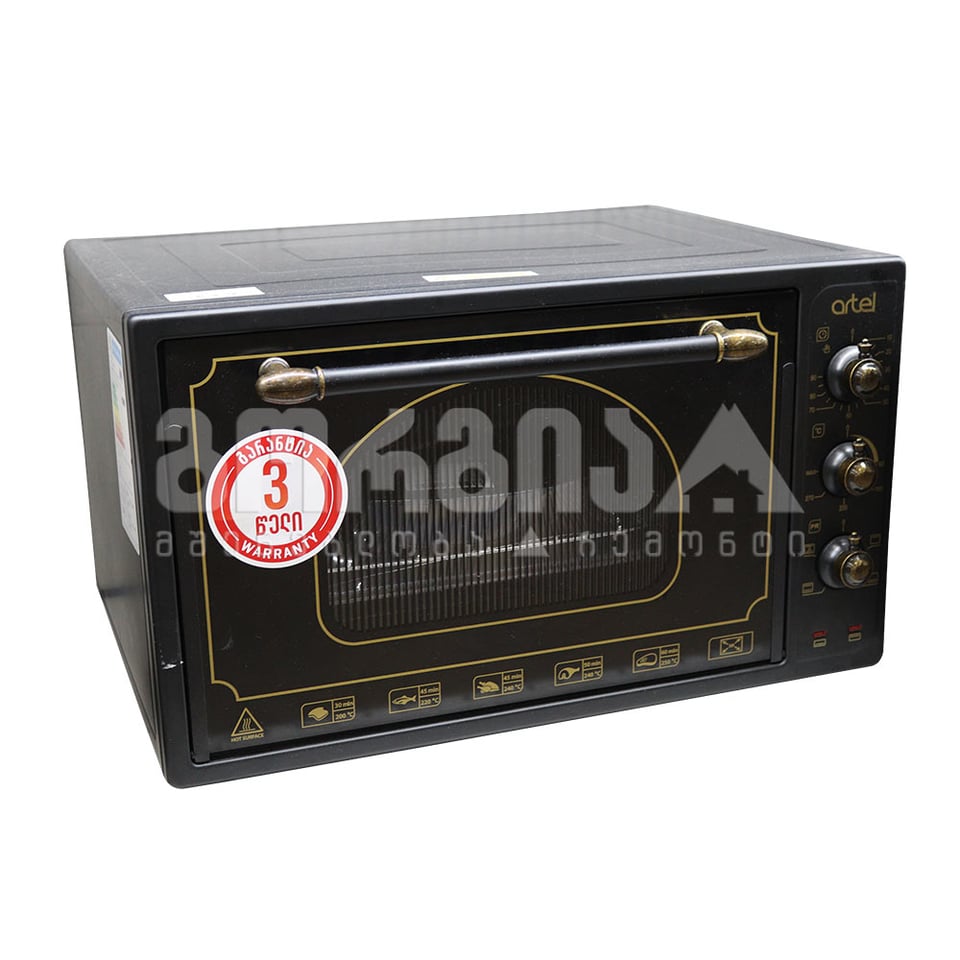 ელექტრო ღუმელი MD 3618 L Retro Black ARTEL