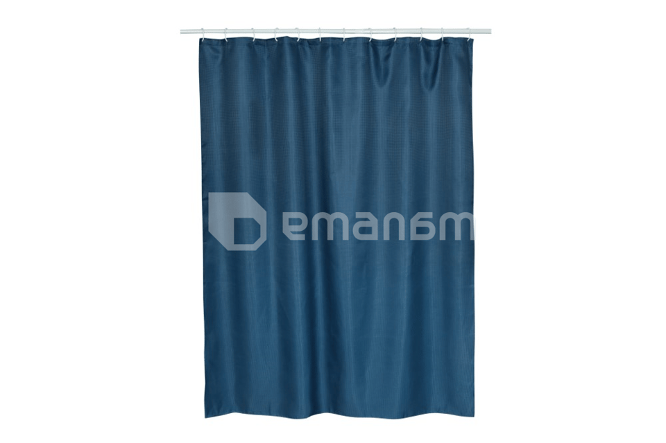 აბაზანის ფარდა Bisk Rist polyester 180x200 Blue Navy
