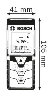 ლაზერული მანძილის საზომი Bosch GLM 40 Professional (0601072900)