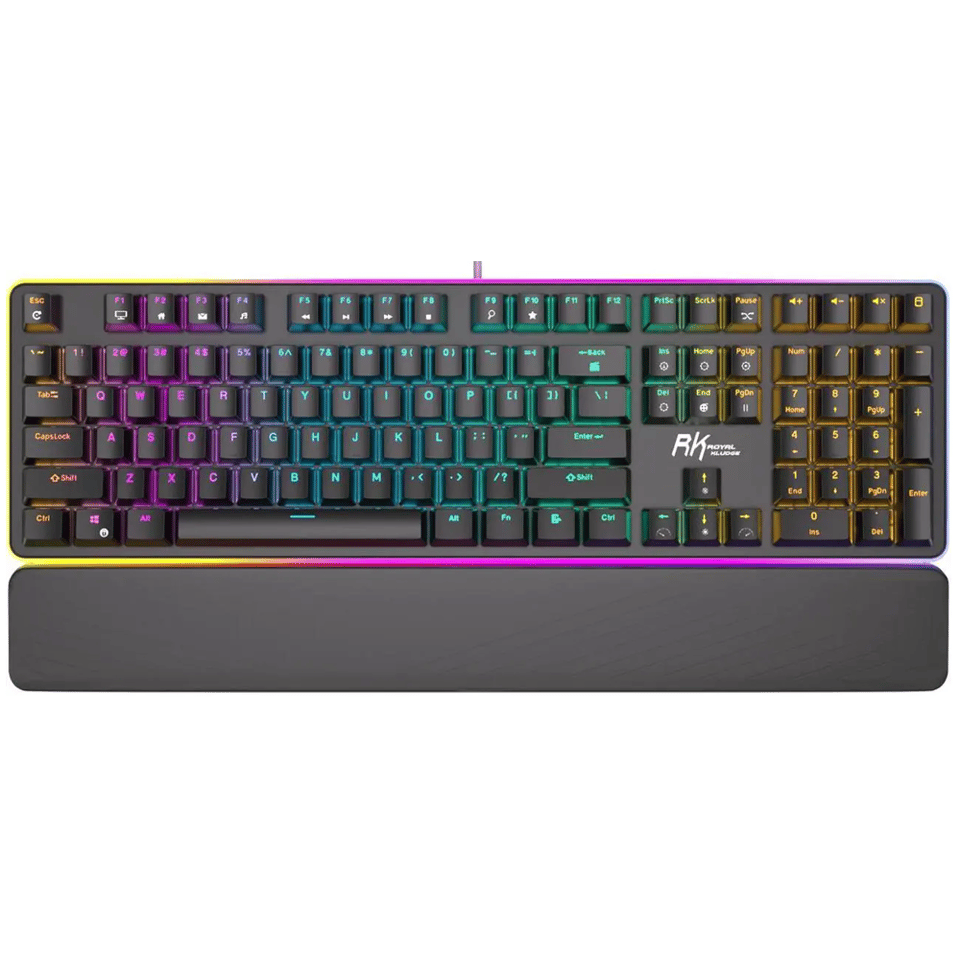 კლავიატურა Royal Kludge RK918 Mechanical Keyboard, Blue switch, Wired, USB, Black