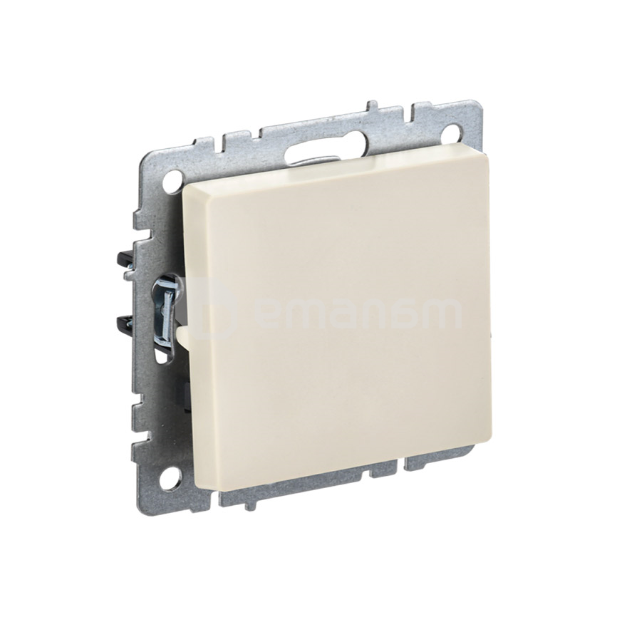 ჩამრთველი გამავალი ჩარჩოს გარეშე IEK BRITE 1 10A VS10-1-6-BrB