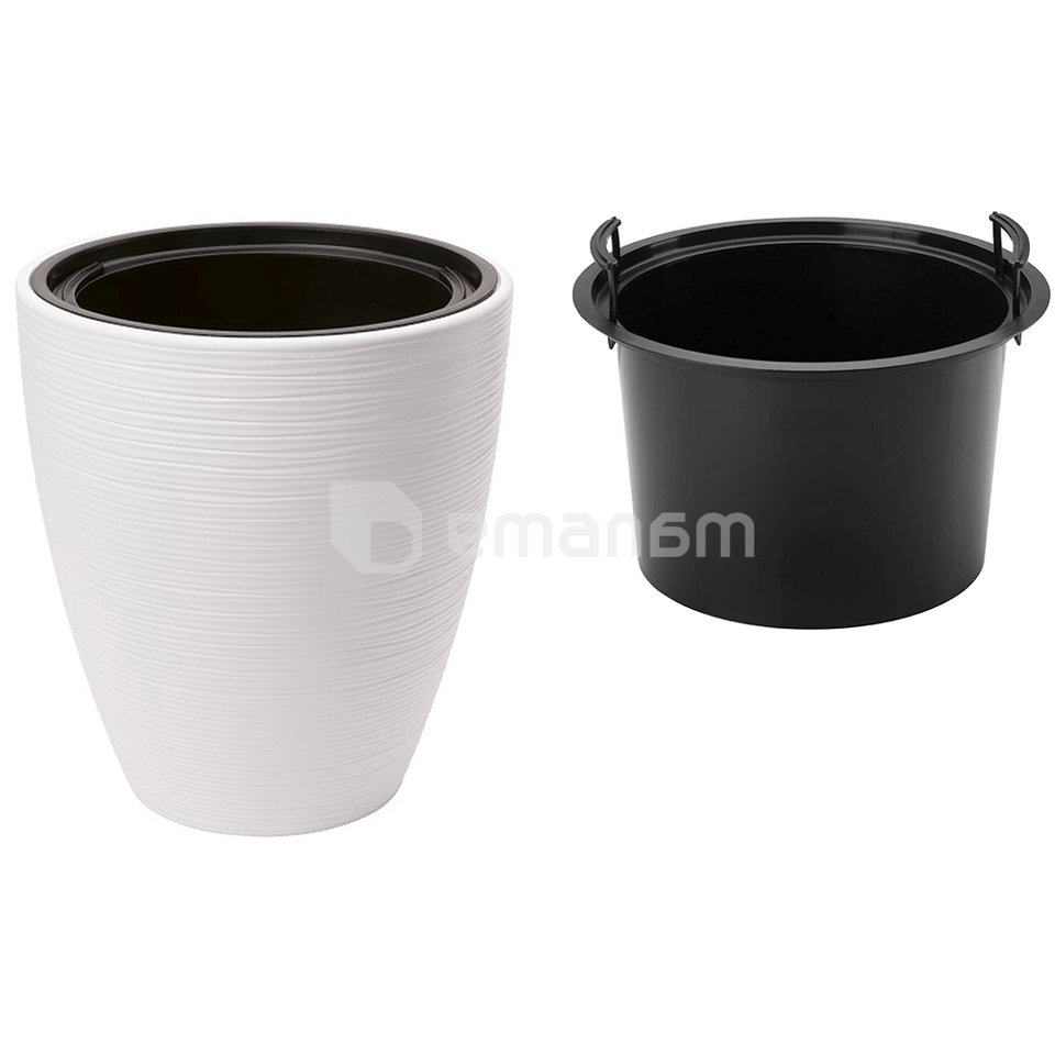 ქოთანი ყვავილის FORM-PLASTIC Gobi 30 white