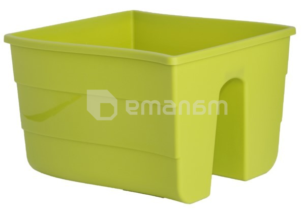 პლასტმასის ქოთანი ყვავილებისთვის FORM PLASTIC Wave railing pot 2488-042 Ø30 ფსტისფერი