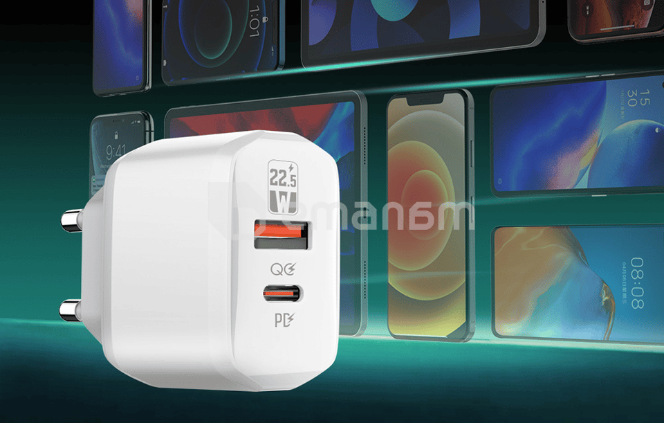 დამტენი LDNIO 22.5W A2421C Type C to Type C კაბელი