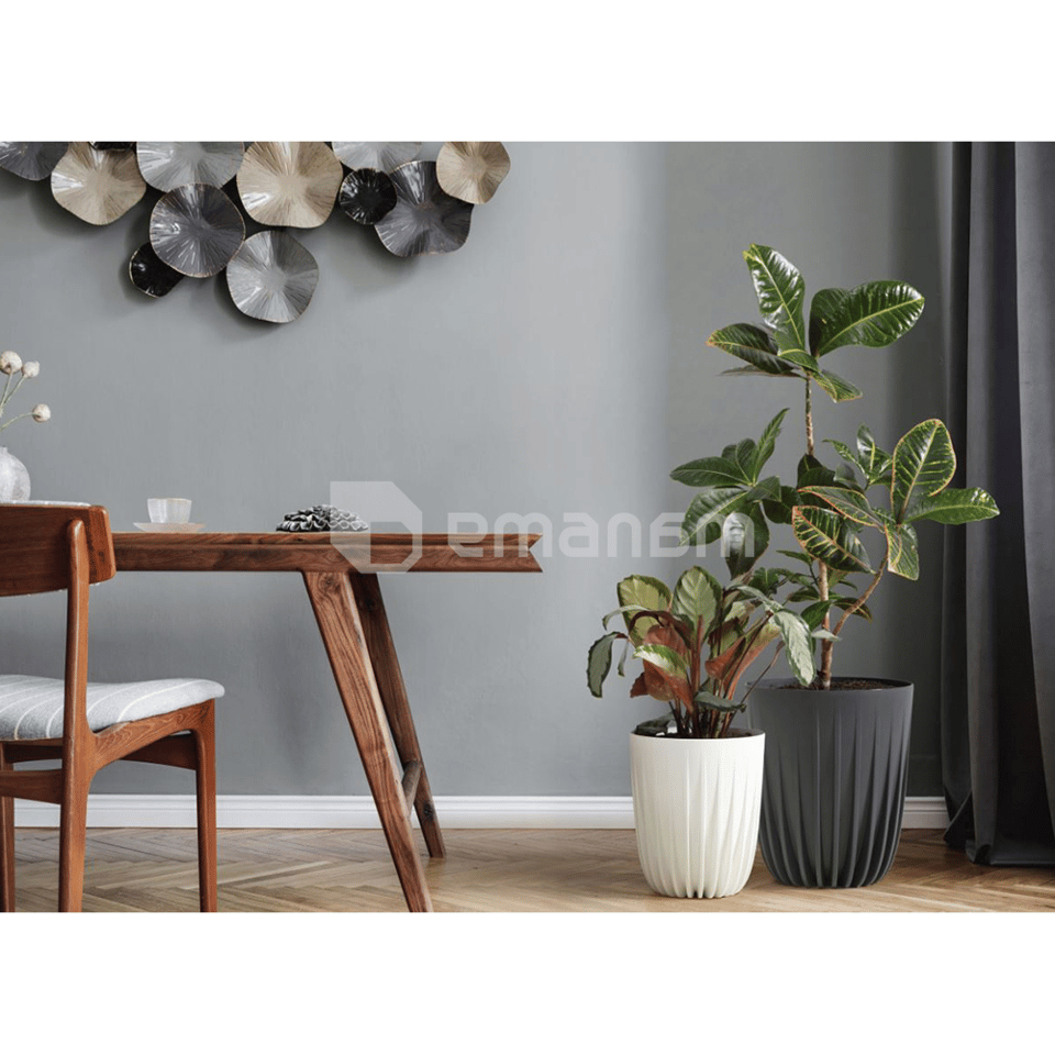 ქოთანი ყვავილის Lamela MIRA 390 recycled planter - cream