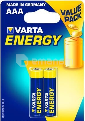 ელემენტი ალკალინის Varta Energy AAA 2 ც