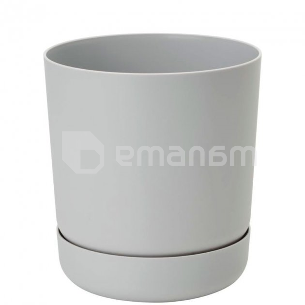 საყვავილე ქოთანი FORM PLASTIC Satina 17 პლატინა