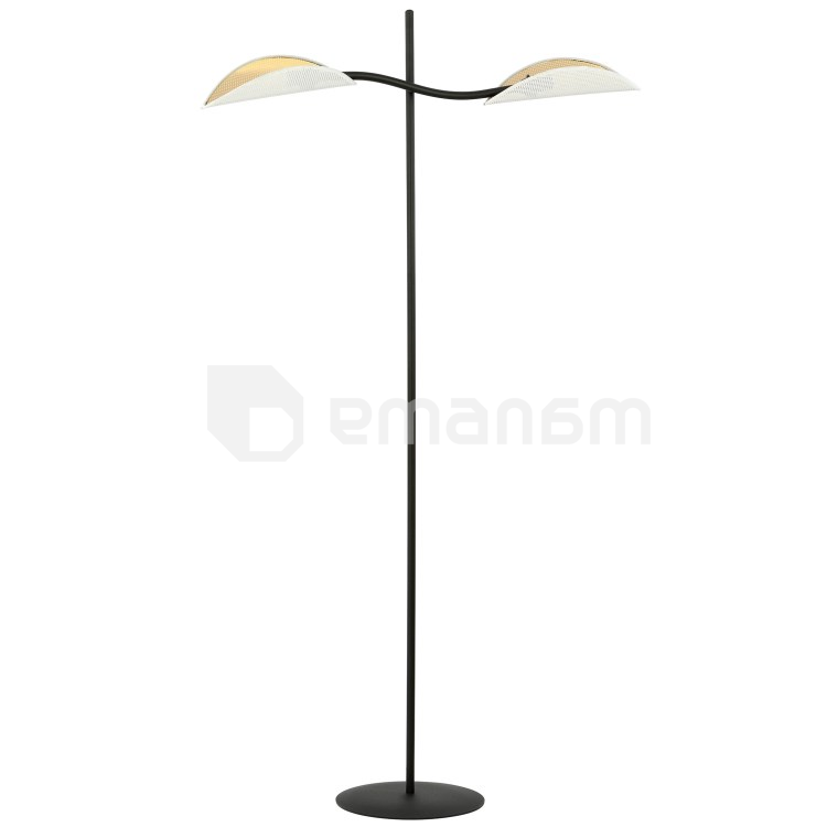 ტორშერი EMIBIG LOTUS LP2 E14 2x MAX 40W თეთრი ოქროსფერი