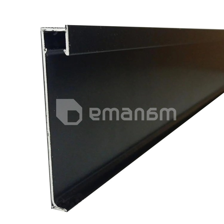 პლინტუსი ალუმინის Profil Center LED Best Deal 5/60 2500x60x12 მმ შავი
