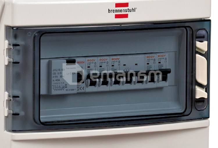 გამანაწილებელი Brennenstuhl 7 2м 5 4mm2 16 32A BSV IP44 011