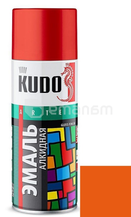 ემალი უნივერსალური Kudo KU-1019 Ral 2004 ნარინჯისფერი 520 მლ