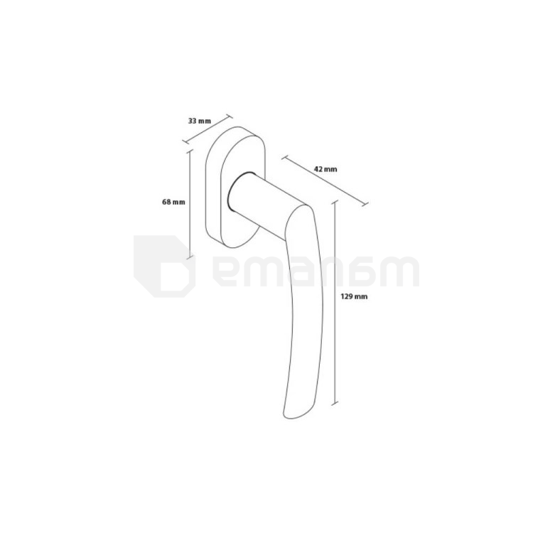 ფანჯრის სახელური Metal-Bud PROXIMA KOPCZ