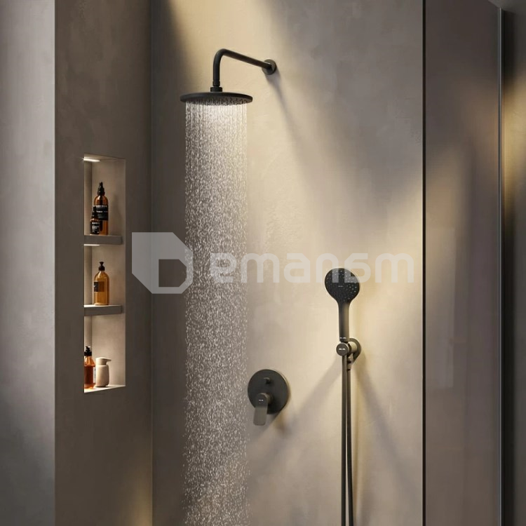 საშხაპე სისტემა AM.PM X-Joy Black Matt FB85A1RH02