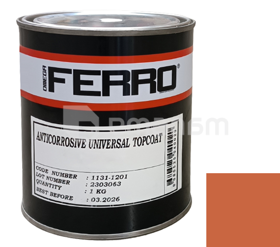 ლითონის ანტიკოროზიული საღებავი Ferro 3:1 მქრქალი ნარინჯისფერი 1 კგ