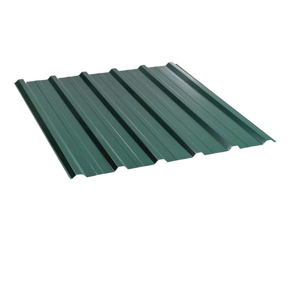 პროფილირებული ფერადი თუნუქის სახურავი 0.5X1150 პრიალა RAL6005 NOVA