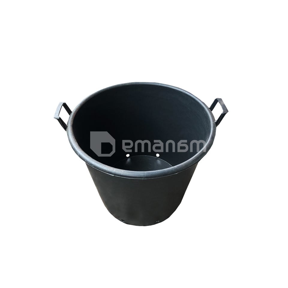 პლასტმასის ქოთანი შავი 90 ლ