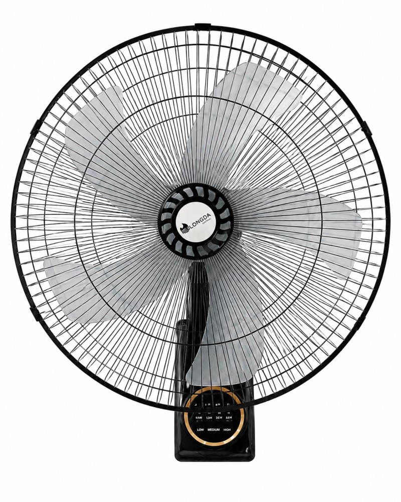ვენტილატორი კედლის BRILLOP 50W პულტით შავი