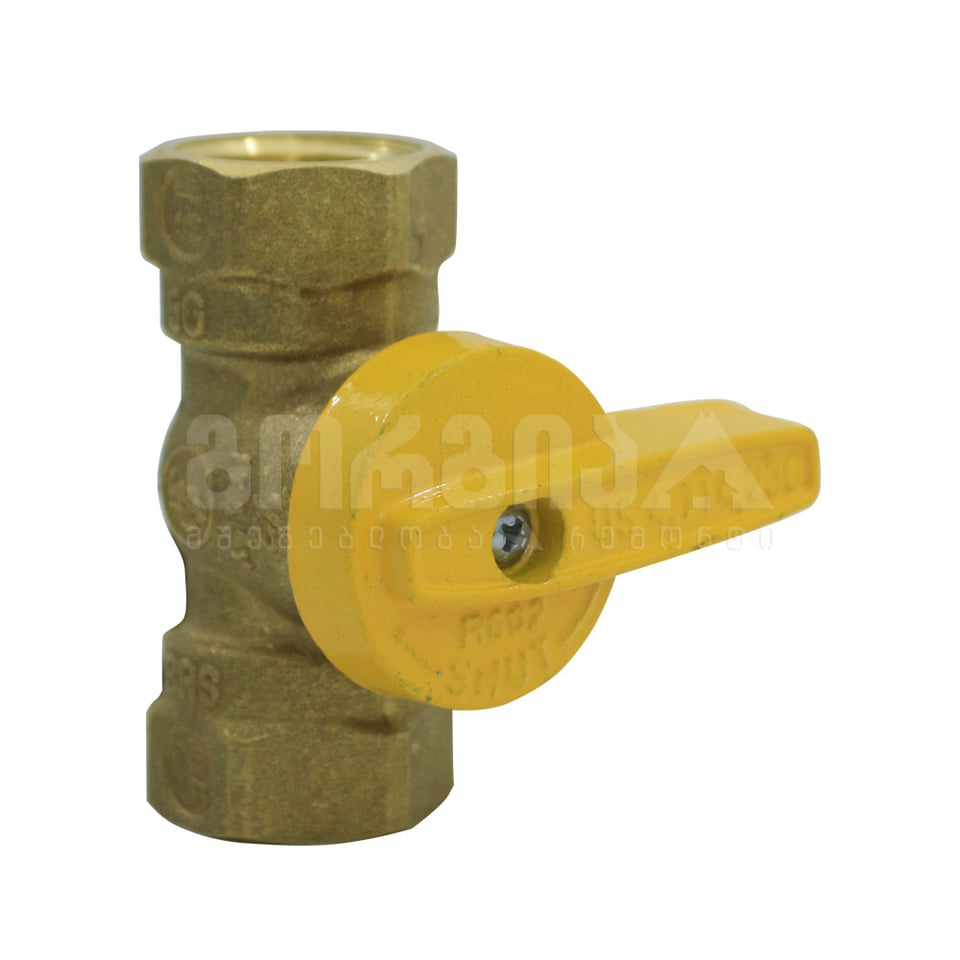 R602Y013 ბურთულა ვენტილი ყვით 1/2