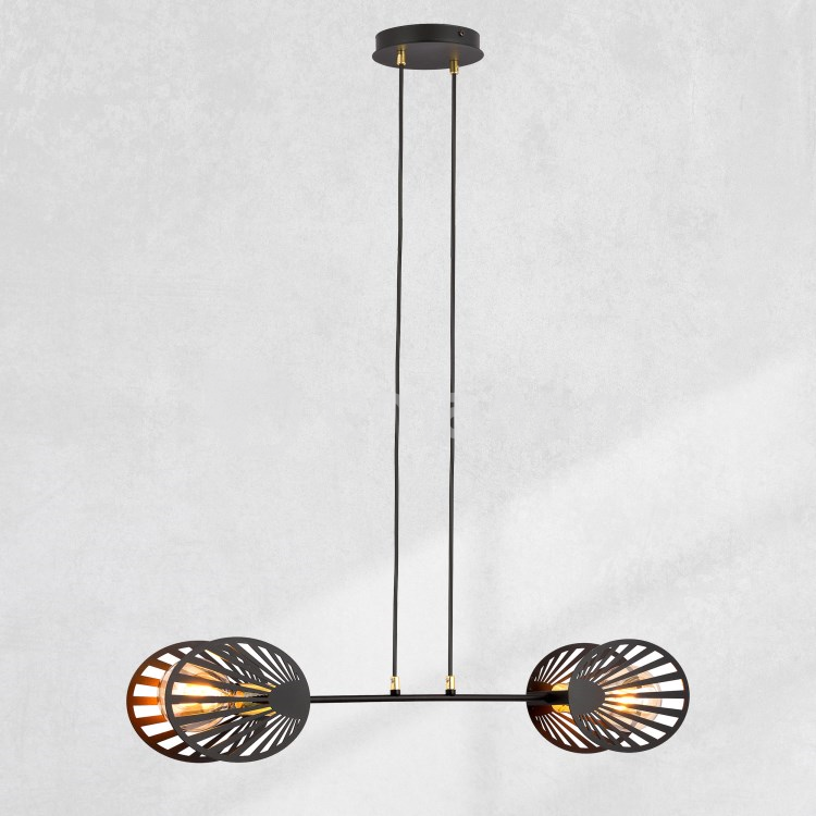 ჭაღი EMIBIG PLAYA 2 E27 2x MAX 60W შავი