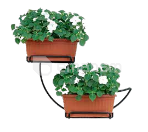 ყვავილების საკიდი Metallurgica Buzzi Luna for Wall with self-watering box 40x13xh43 სმ