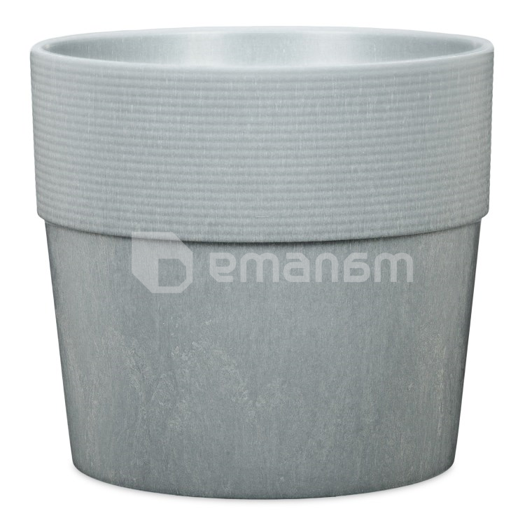 ქოთანი ყვავილის პლასტმასი ეზოს Scheurich 266/30 GROOVE+ CONCRETE