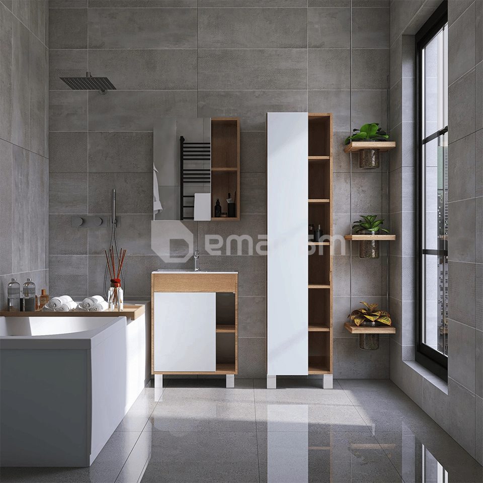 აბაზანის სარკე  Sanita Boston 60 white