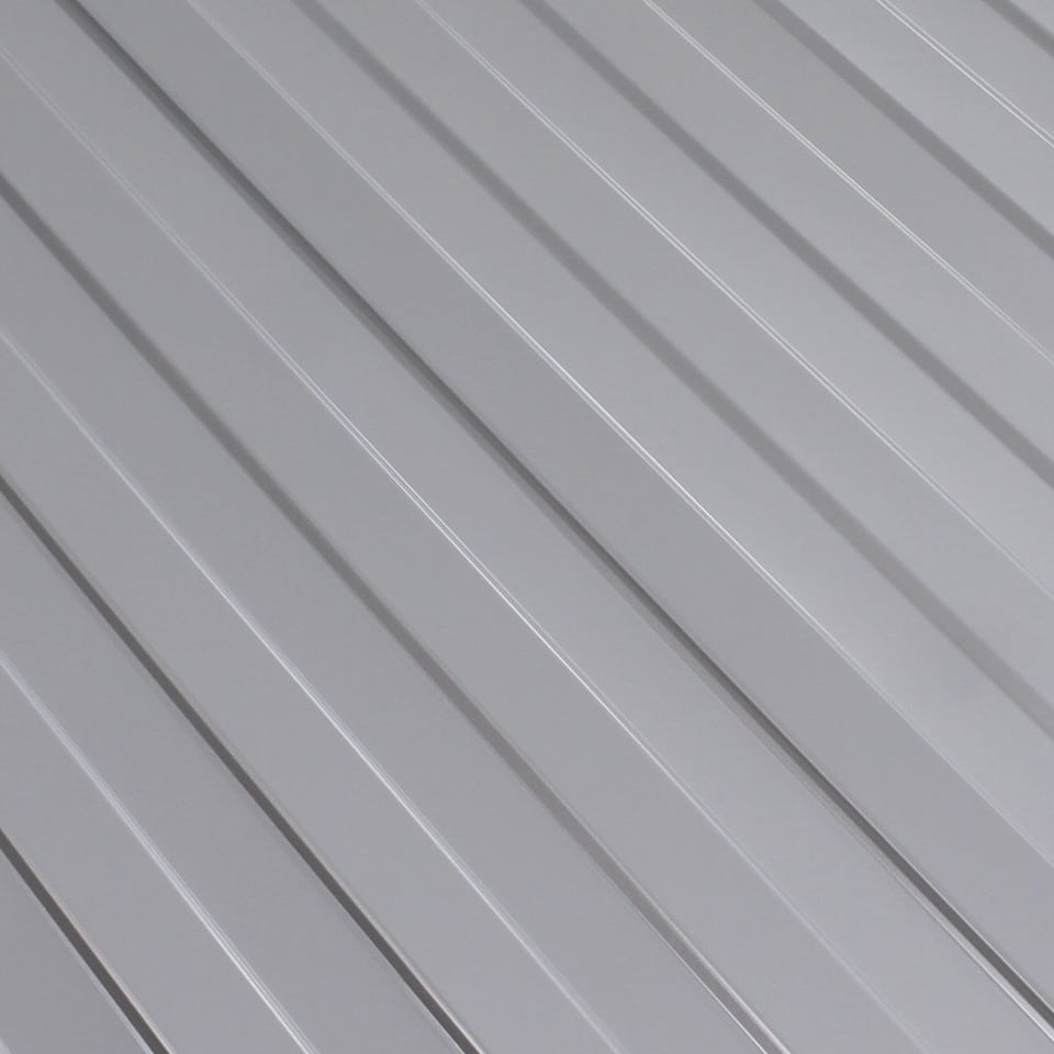 პროფილირებული ფერადი თუნუქი 0.4X1190 პრიალა RAL9006 NOVA