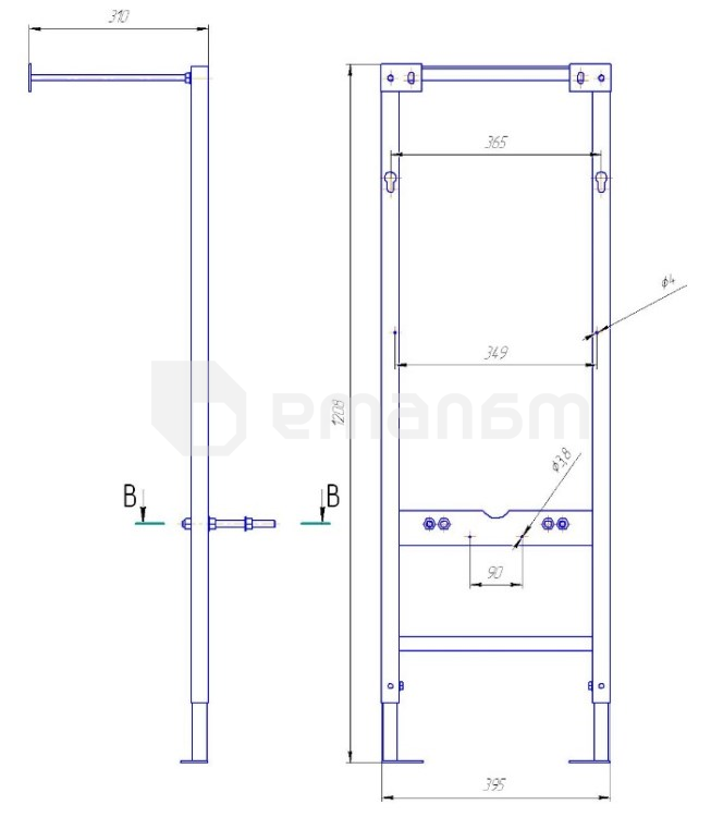 ჩამრეცხი სისტემა Cersanit VECTOR