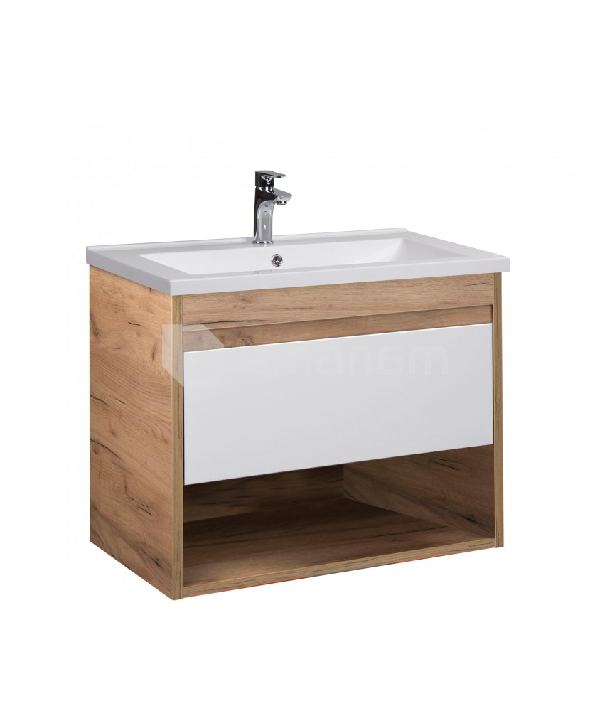 აბაზანის ტუმბო ხელსაბნით Oslo wood 70-A Cosmo 70 სმ