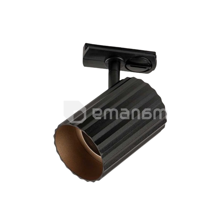 არხის სანათი New Light D8421 50W GU10 შავი ოქროსფერი