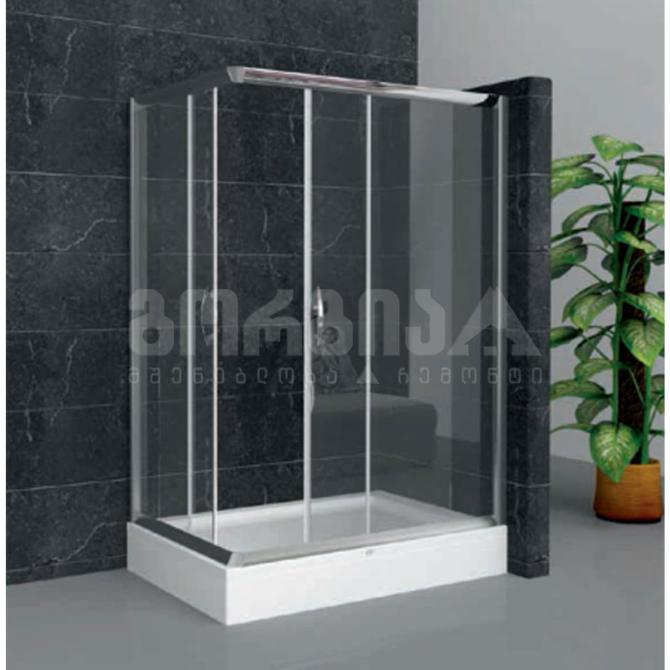 საშხაპე კაბინა Vela banyo 80*120*190h (5mm) ოთხკუთხედი
