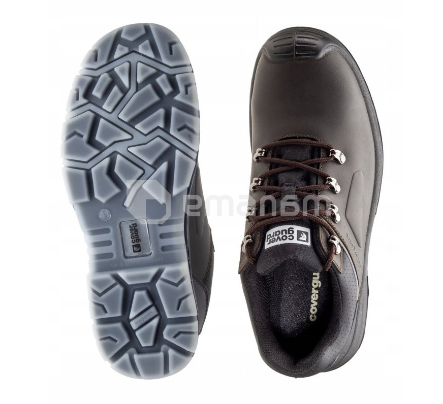 სპეცფეხსაცმელი დაბალყელიანი კომპოზიტური ცხვირით Coverguard S3 ყავისფერი  9STL37 44