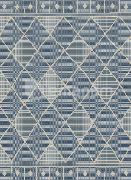 ხალიჩა DCcarpets Terazza 21174 Ivory/Silver/Blue 80x150 სმ.