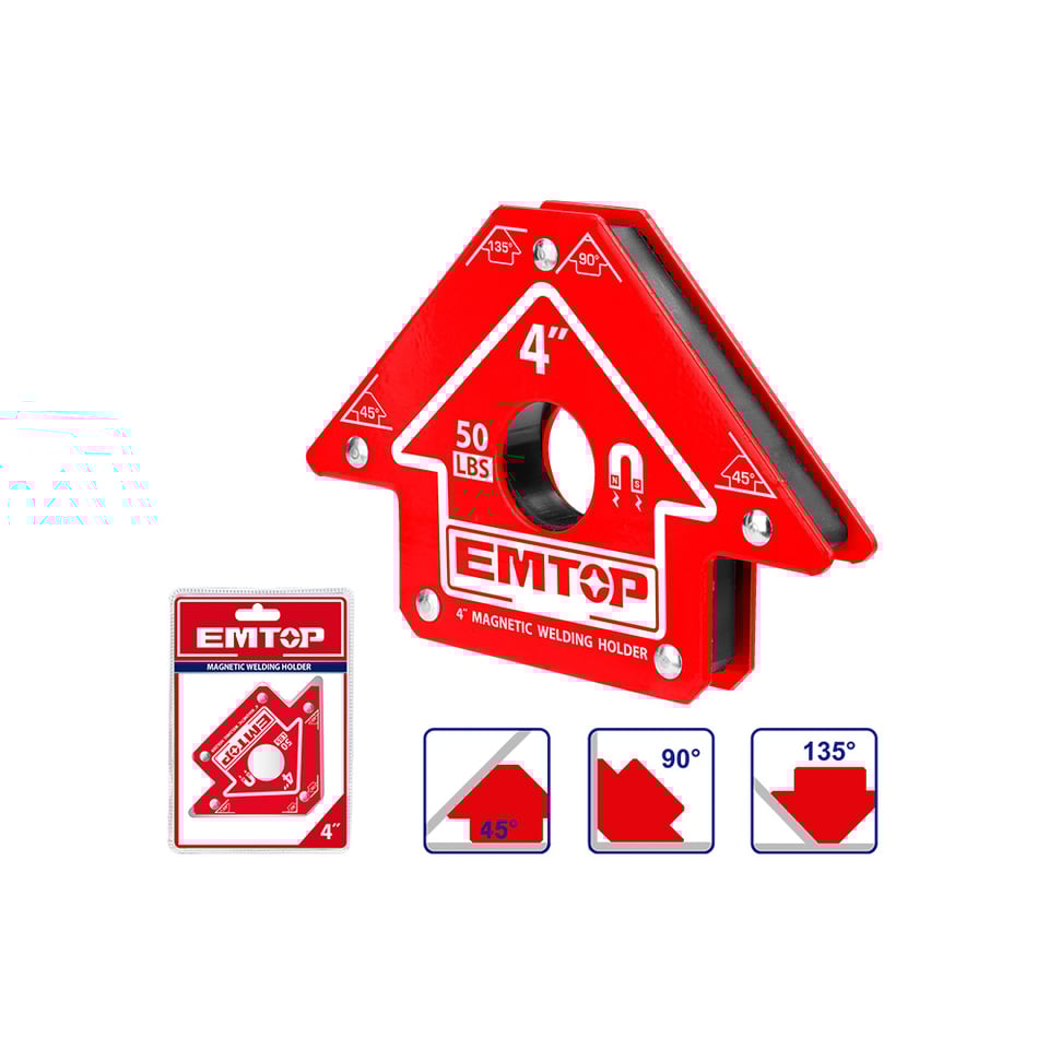 შემდუღებლის მაგნიტური ფიქსატორი 4 ც EMWH50042  EMTOP