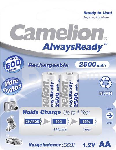 აკუმულატორი Camelion Always Ready AA 2500 mAh NiMH 2 ც