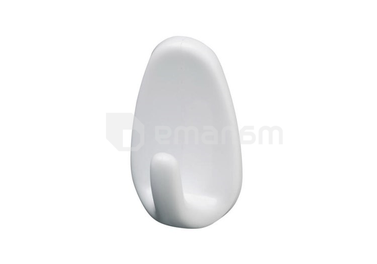 პირსახოცის საკიდი კაუჭი თვითწებვადი Bisk white 3ც