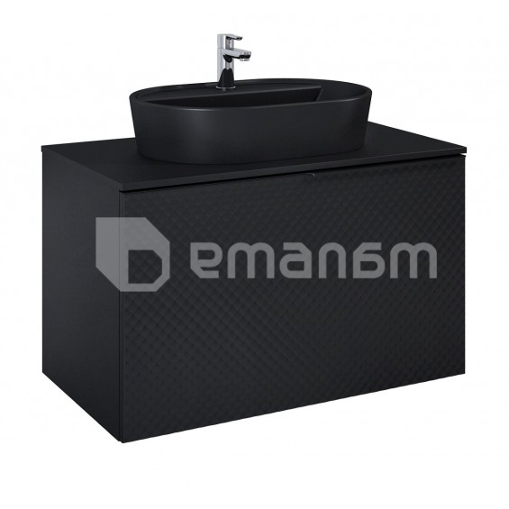 აბაზანის ავეჯი  დასკიდი  Elita GLAM 90 Black Matt