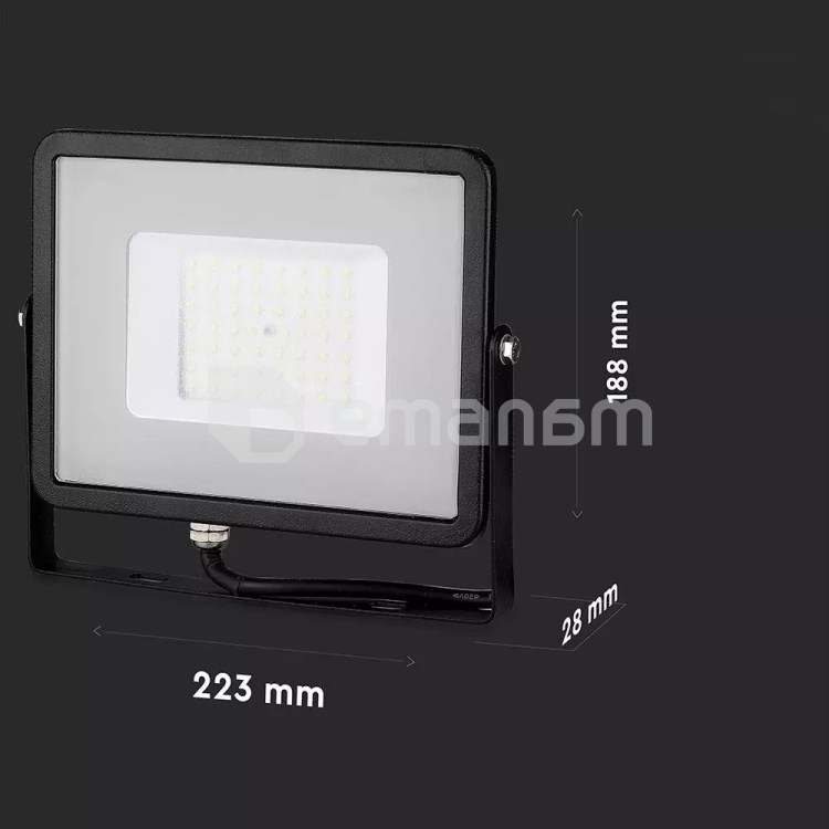 პროჟექტორი V-TAC LED Samsung 408 IP65 6400K 50W