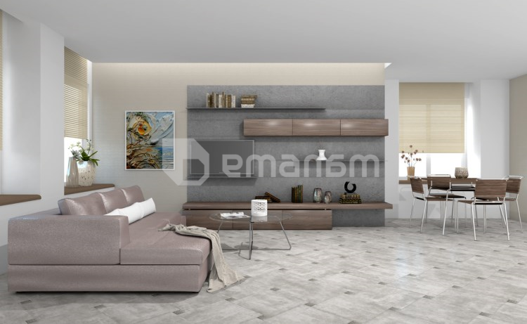 კერამოგრანიტი Halcon Ceramicas Cortals Gris 45x45