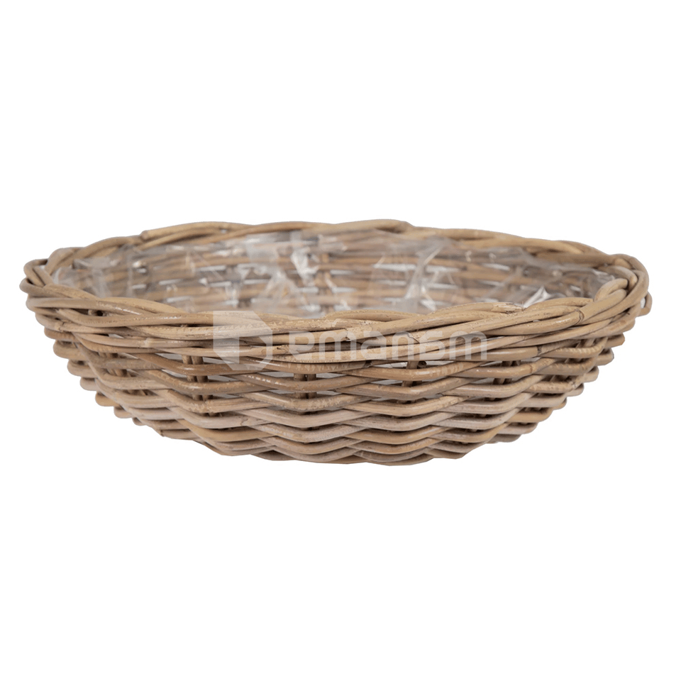 ქოთანი დაწნული Mega Collections Lana Plate -F- Natural D41H12