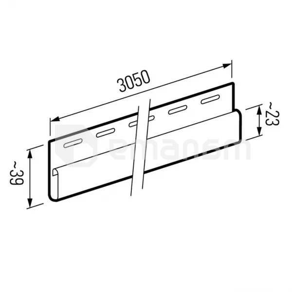 თამასა საფინიშო VOX Nature SVP-14 მუხა ოქროსფერი 3.05 მ