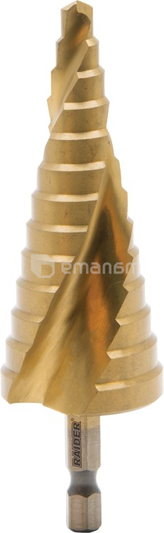 ბურღი საფეხურიანი Raider 150678 4-12 მმ