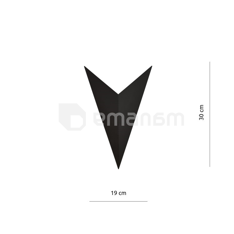 ბრა EMIBIG FORM 4 G9 1x MAX 20W შავი