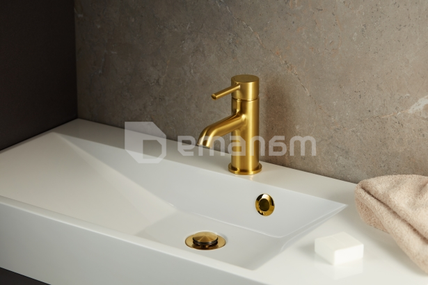ხელსაბანის ონკანი Moza Gold KFA ,(სიფონით Click-Clack)