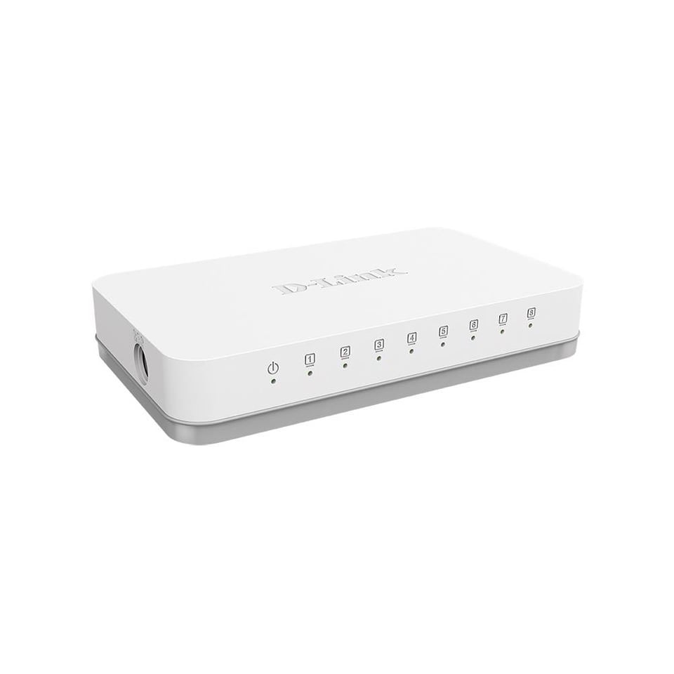 D-Link DGS-1008A Unmanaged Switch 8x1000Base-T, plastic case