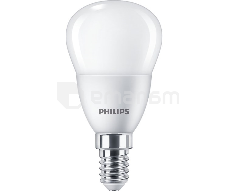 შუქდიოდური ნათურა Philips Ecohome 5W 2700K 500lm E14 827P45NDFR