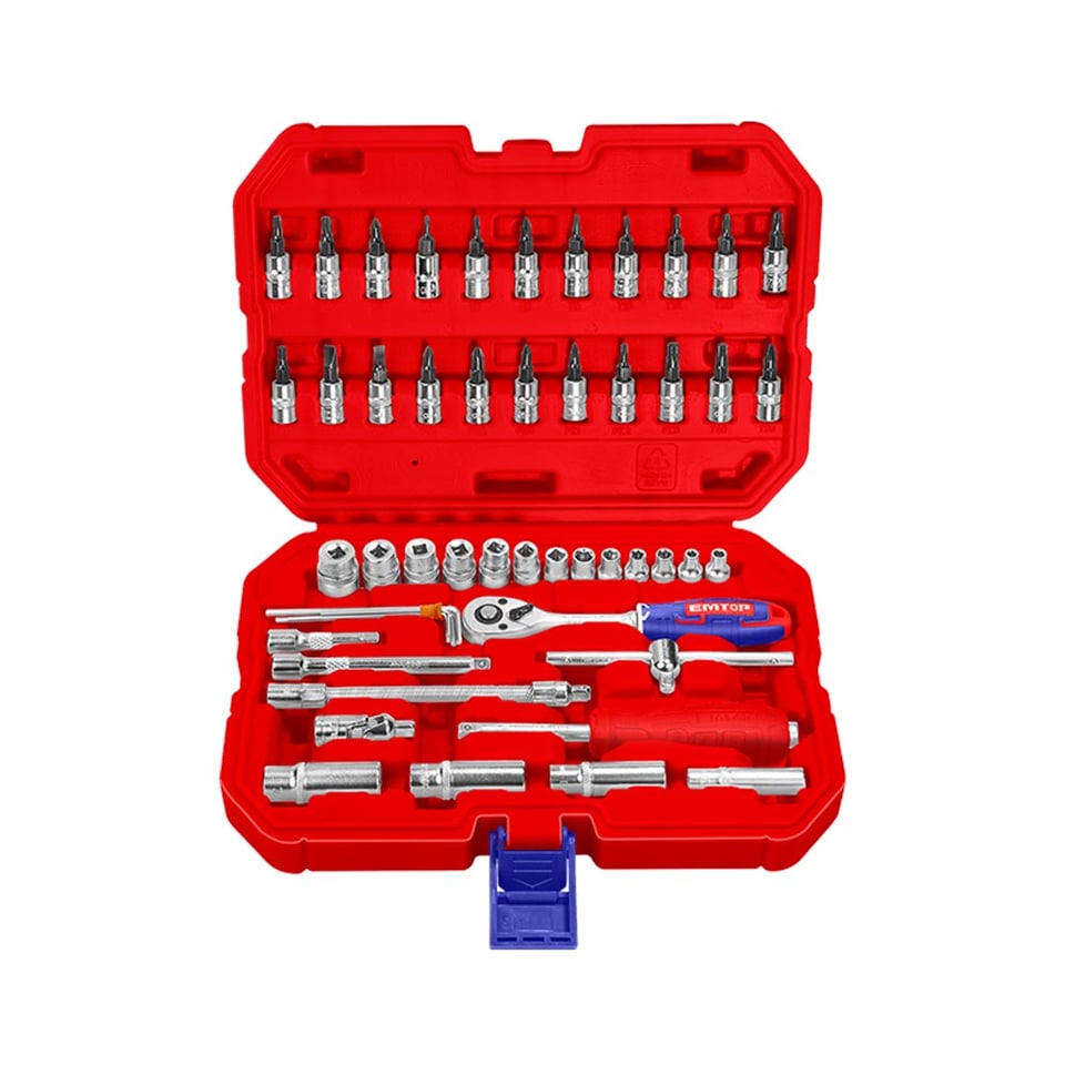 ქანჩის თავაკების ნაკრები 50ც EMTOP, 1/4" ESKT14501