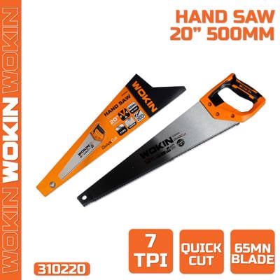 ხელის ხერხი Wokin 310220, 500mm, Hand Saw, Silver/Orange 