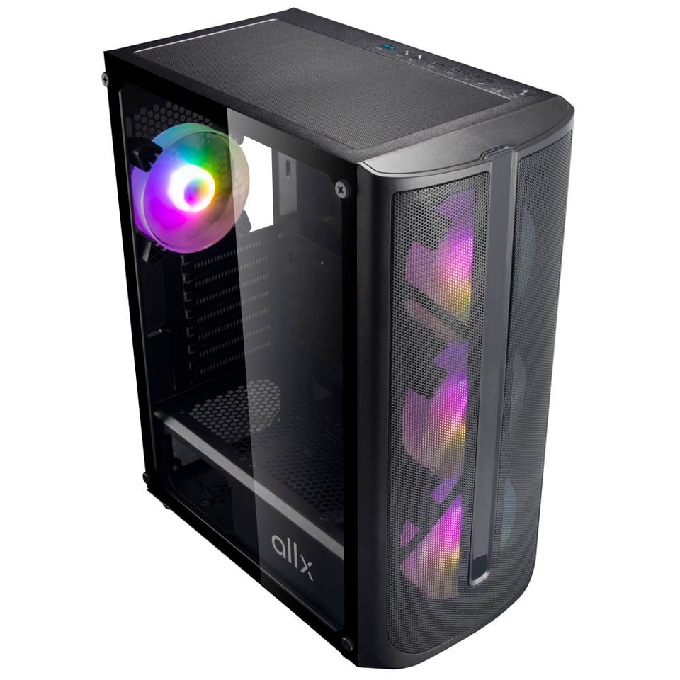 ქეისი ALLX AX-G2148, Computer Case, E-ATX, ATX, MATX, USB 3.0x1, USB 1.0x2, AUDIO, Black