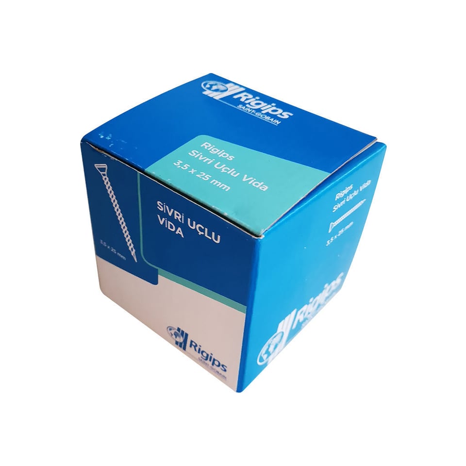 თვითმჭრელი ხრახნი (თაბაშირ-მუყაოს ფილისთვის) 3.5X25 RIGIPS